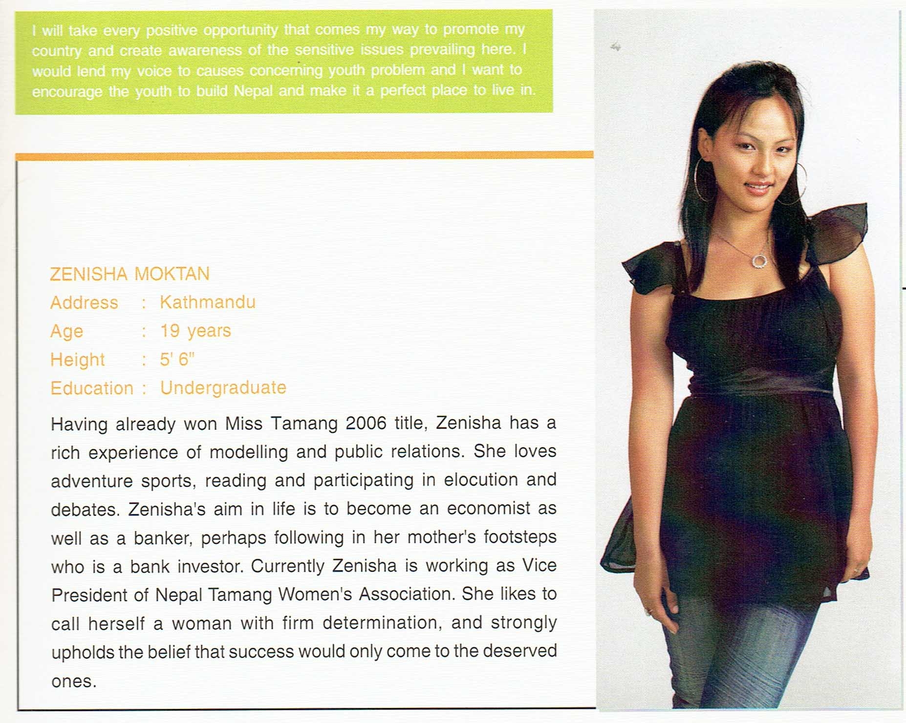 Zenisha Moktan
